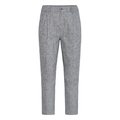 Leinenhose CASUAL FRIDAY "Leinenhose CFMarc", Herren, Gr. 30/34, Länge 34, blau (schwarz navy melange), Obermaterial: 55% Leinen LI. 45% Baumwolle CO., Hosen