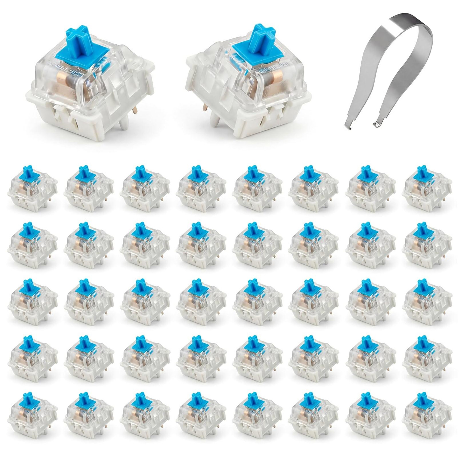 Selius 3-Pin Blauwe Clicky Mechanische Toetsenbord Switches