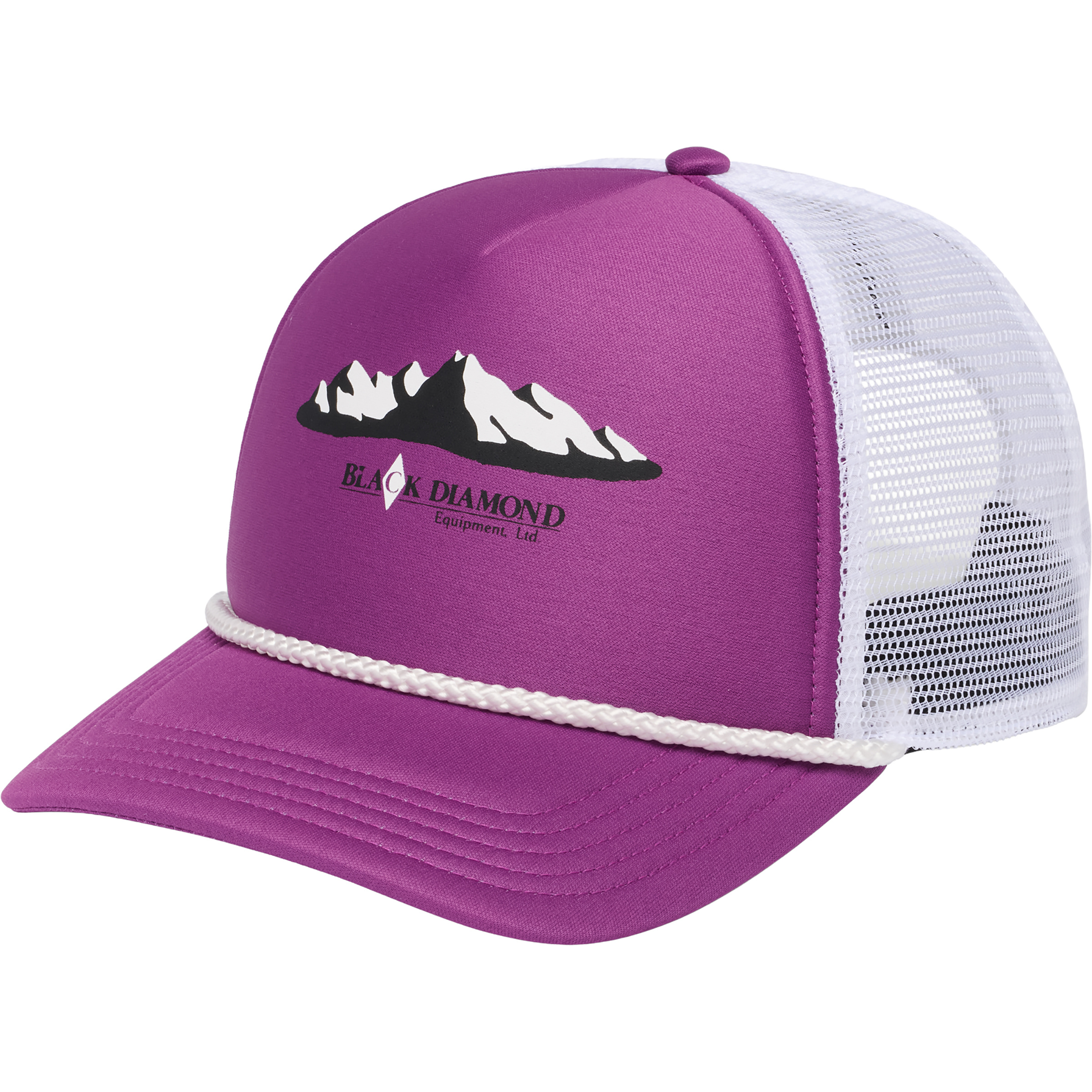 Black Diamond Flat Bill Trucker Cap Basecaps lila Lifestyle