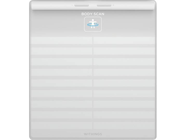 Withings Body Scan - Slimme Weegschaal - BIA-persoonlijke weegschaal\, Segmentale Lichaamssamenstelling\, 6-Lead ECG\, AFib Detectie\, Zenuwgezondheid\, Visceraal Vet\, Spiermassa\, Botdichtheid\, Waterpercentage \, Tot 8 Gebruikers