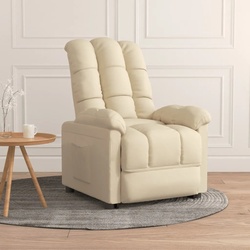 vidaXL Relaxsessel Creme Stoff