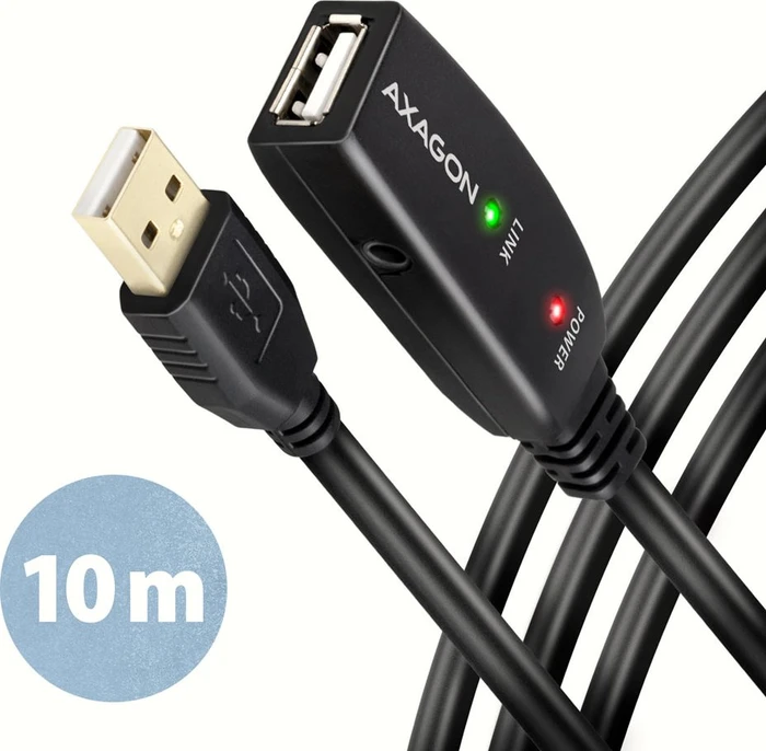 AXAGON ADR-210 USB 2.0 active extension / repeater cable USB A -> USB A, 10m