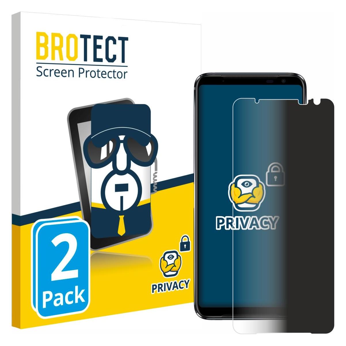 Brotect Sichtschutzfolie Anti-Spy Privacy Folie Blaulicht-Schutz (Asus ROG Phone) (4338954)