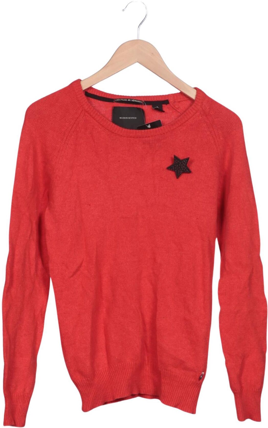 Maison Scotch Damen Pullover, Rot, Gr. EU 36 (Maison Scotch 1), Wolle / Angorawolle / Synthetik - Second Hand