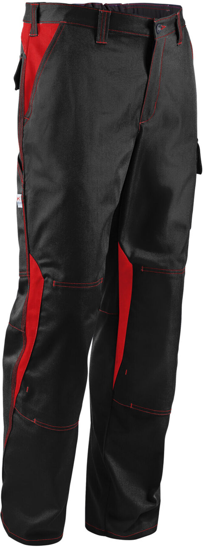 Kübler IMAGE DRESS Hose schwarz/mittelrot 114 ; Kübler Workwear (2346 3411-9955-114)