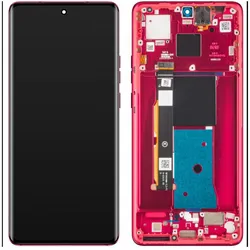 Motorola Edge 40 LCD Display Original - Red (Display, Motorola Edge 40), Mobilgerät Ersatzteile, Rot