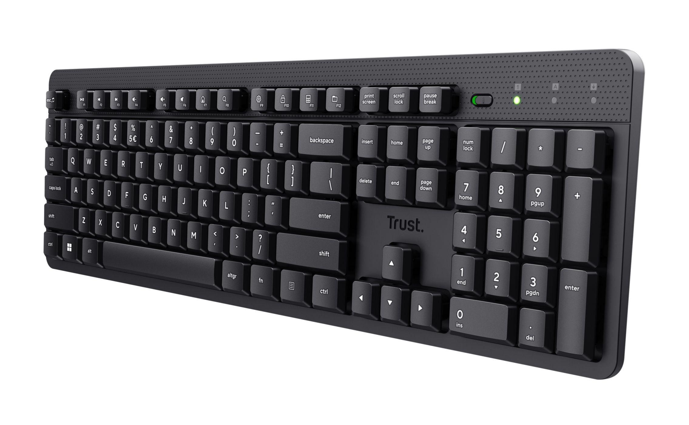Trust Ody II Büro Tastatur QWERTZ RF Wireless (Schwarz) 25014
