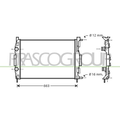 PRASCO Kühler, Motorkühlung rn032r007 für RENAULT