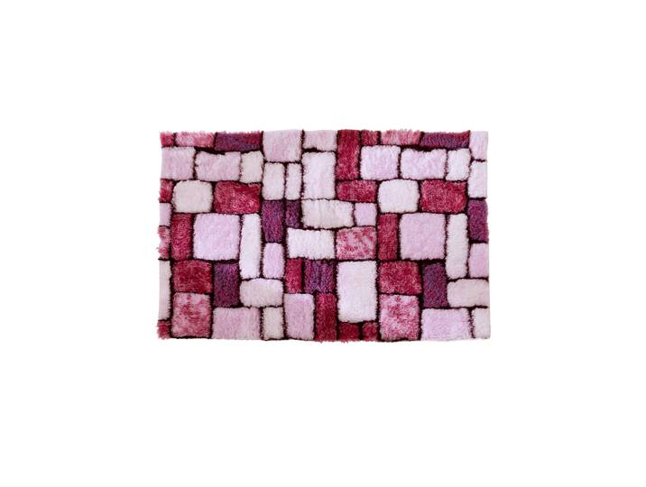 Tapis de bain mosaïque toucher peluche - Blancheporte
