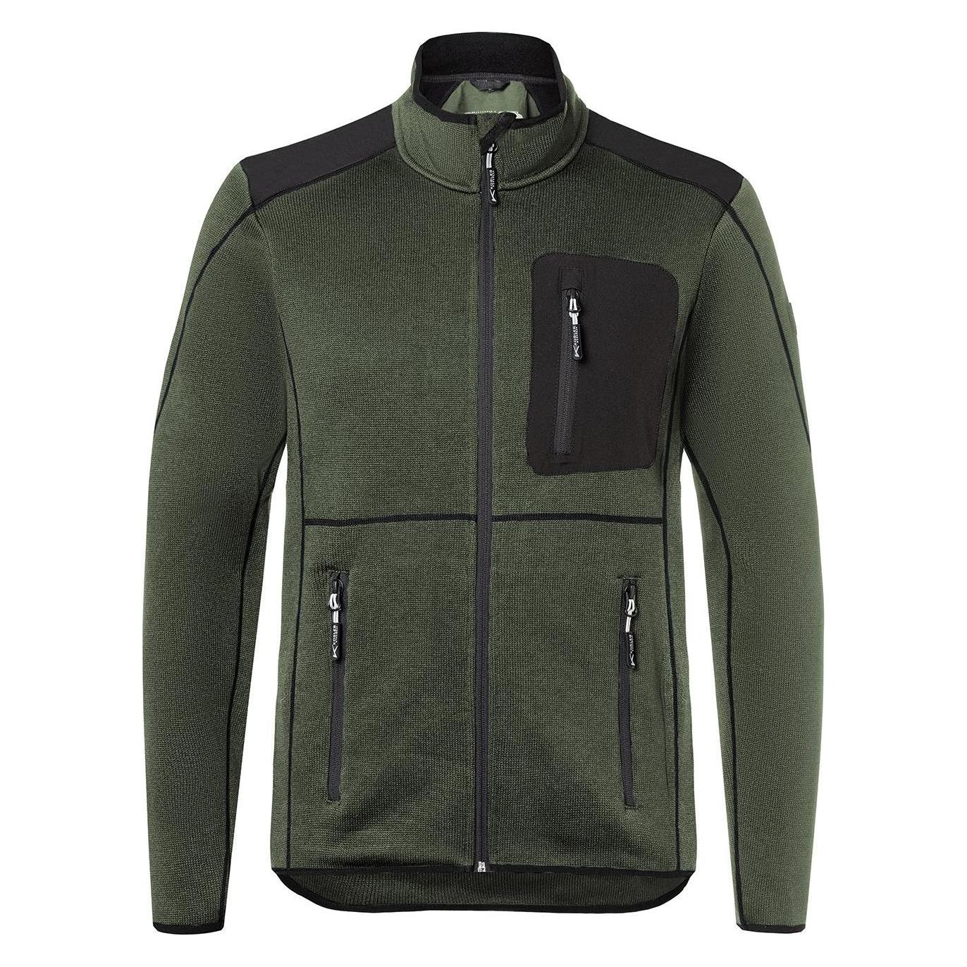 Kübler Strickjacke oliv/schwarz Form 1443 Grösse S (S) (210141)