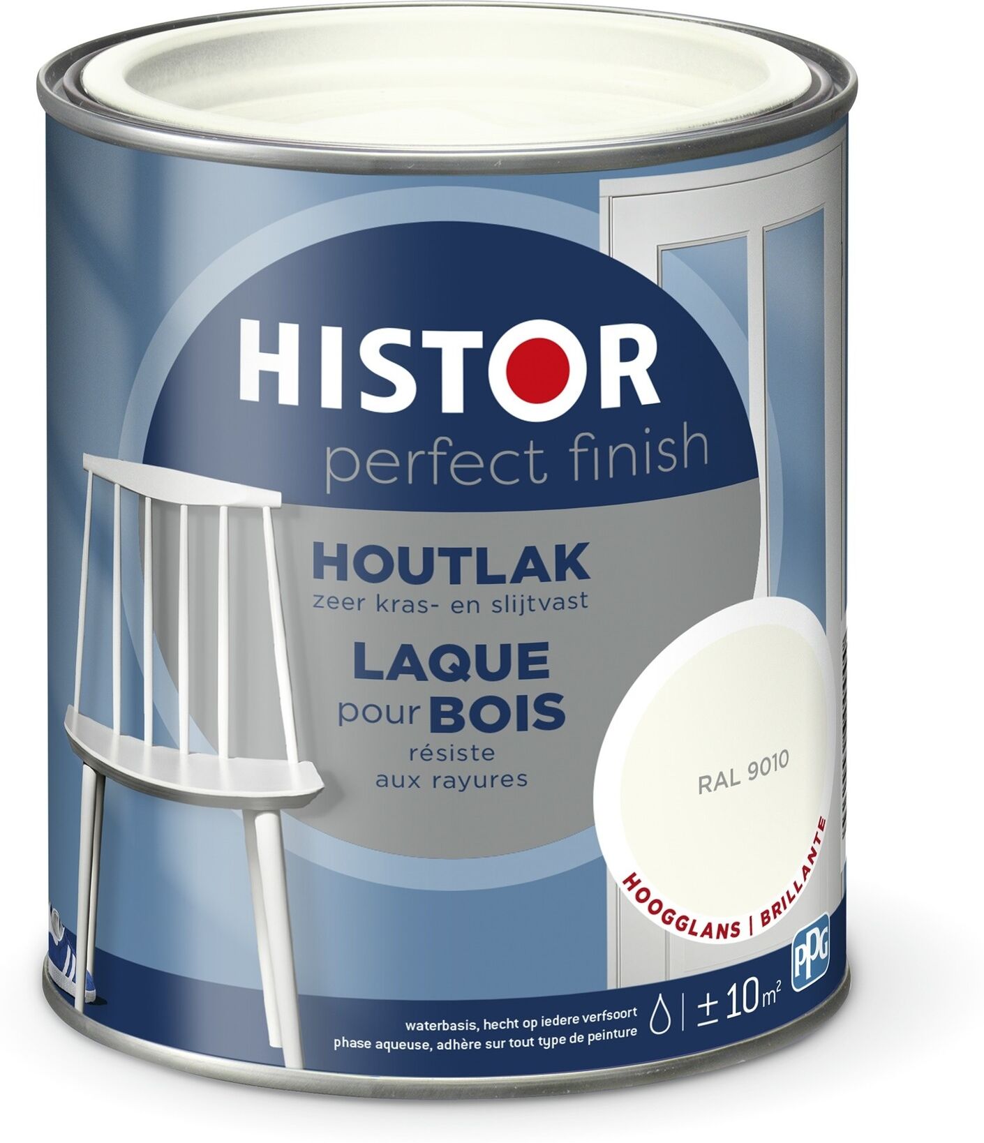 Histor Perfect Finish Houtlak Hoogglans - RAL 9010