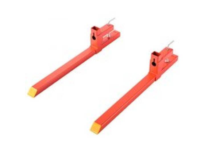VEVOR Fourches à Palettes à Pince Charge 907 kg Fourches à Godet Fixation Rapide Longueur Totale 109 cm Compatibles avec Accessoires de Tracteurs, Godets de Chargeuses, Chargeuses Compactes, Orange