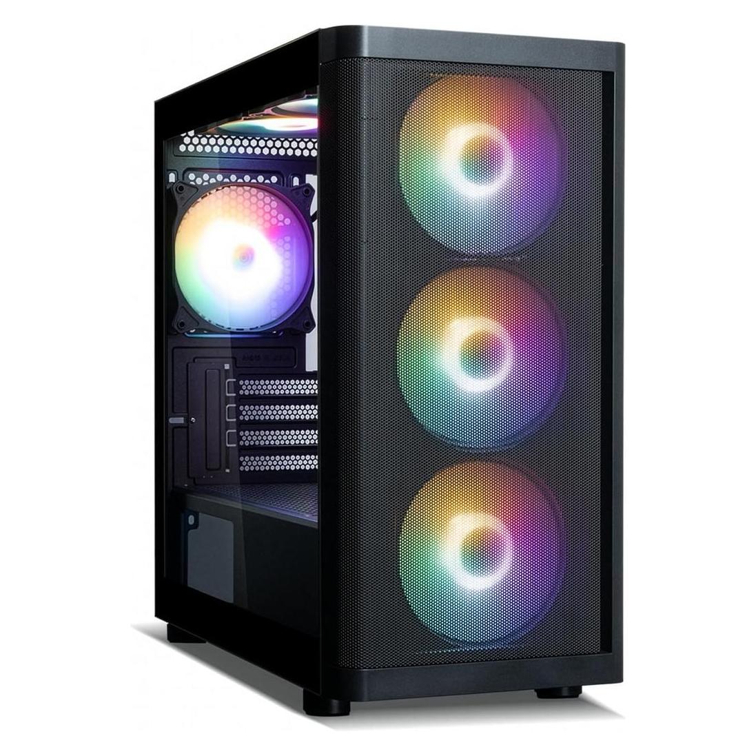 Zalman M4 SE, mATX-Mini-Tower-PC-Gehäuse, 6 x 120-mm-FRGB-Lüfter, schwarz (mATX, Mini-ITX) (M4 SE BLACK)