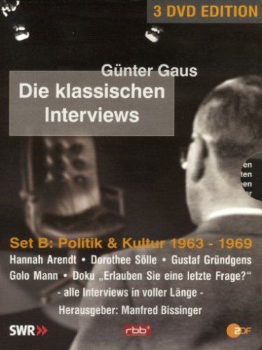 Günter Gaus - Günter Gaus - Die klassischen Interviews: Politik & Kultur 1963 - 1969 (3 DVDs) - Preis vom 30.09.2026 09:01:18 h