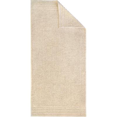 Handtuch DYCKHOFF "Deep Harmony Energy", beige (natur), B:50cm L:100cm, Frottier, Obermaterial: 85% Baumwolle, 15% Hanf, Handtücher, 15% Hanf
