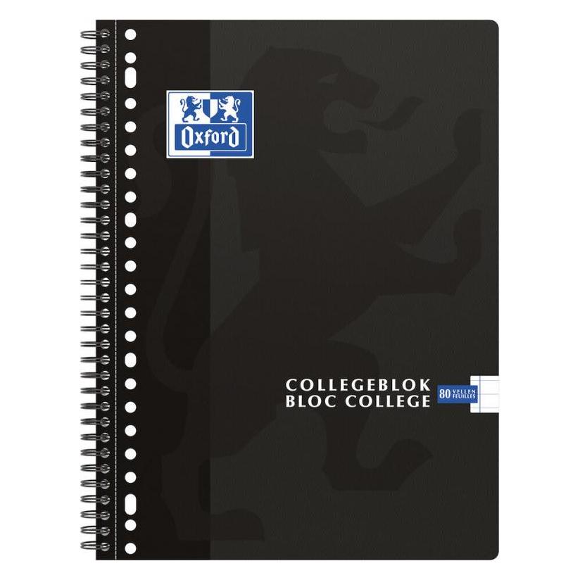 Oxford College-Block A4+ Schwarz (A4+, Liniert) (400094450)