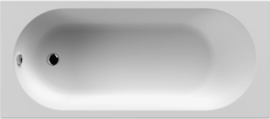 Nuie Otley 700 mm W Drop-In Acrylic Bath White 700mm W