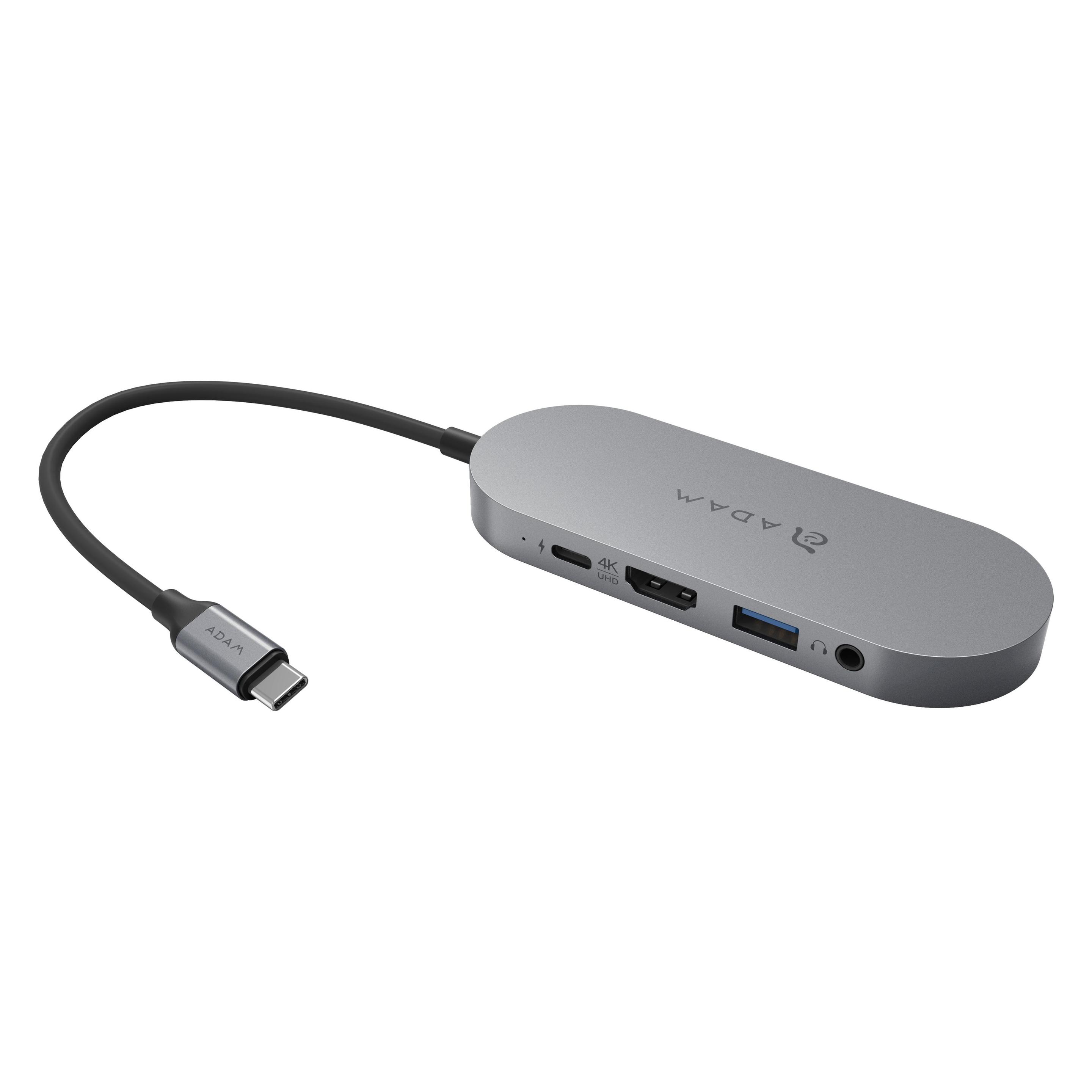 Adam Elements CASA Hub S (USB-C, 5 Ports) (AAPADHUBS480GY)
