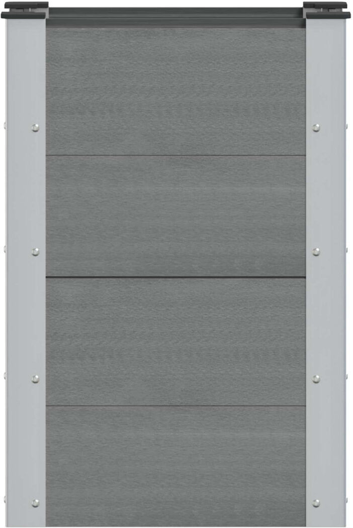 Dakota Fields Outdoor Planter Box Grey 72cm H x 50cm W x 30cm D