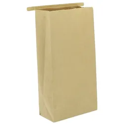 Greenuso MONOUSO - SOS-Kraft-Tüte mit Verschluss 12+6x23,5cm (50 Stück)