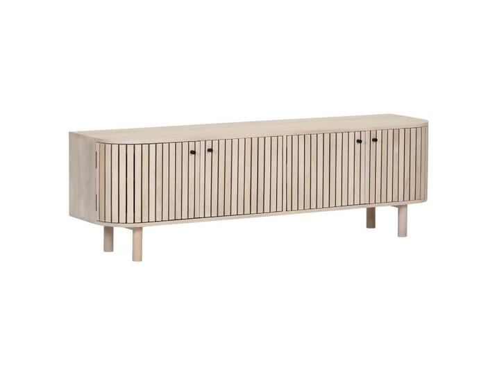 Landscape Lowboard, Eiche, Holz, Mangoholz,Mangoholz,Mangoholz, massiv, 2 Fächer, 160x50x47 cm, Holzmöbel, Kleinmöbel Holz, Holzkommoden, Lowboards Holz