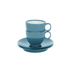 Brunner Antislip Espresso-Tassen Set 2-teilig mit rutschhemmende Untertasse