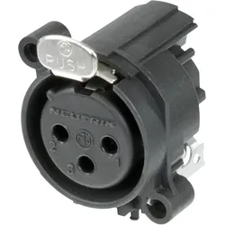 Neutrik XLR 3-pin receptacle - female Horizontal Leiterplattenmontage