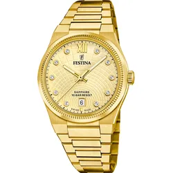 Festina Quarz Damen RivÉ F20058/2 - beige,gold - 35mm