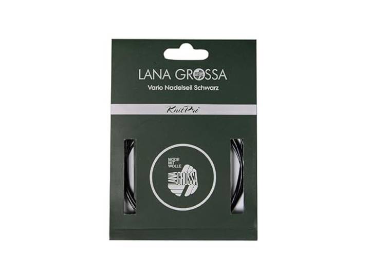Lana Grossa Verwisselbare Kabel Vario staal Zwart