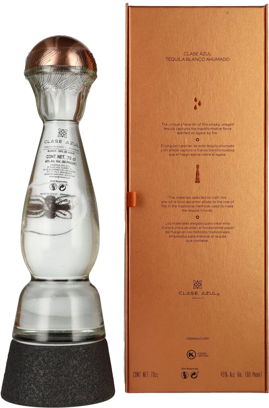 Clase Azul Tequila BLANCO Ahumado 45% Vol. 0,7l in Geschenkbox