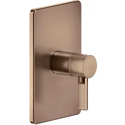 Gessi Inciso Dusche Fertigmontageset, Einhebelmischer ohne Umstellung für UPK 44655, 58061708, Farbe: Kupfer gebürstet PVD