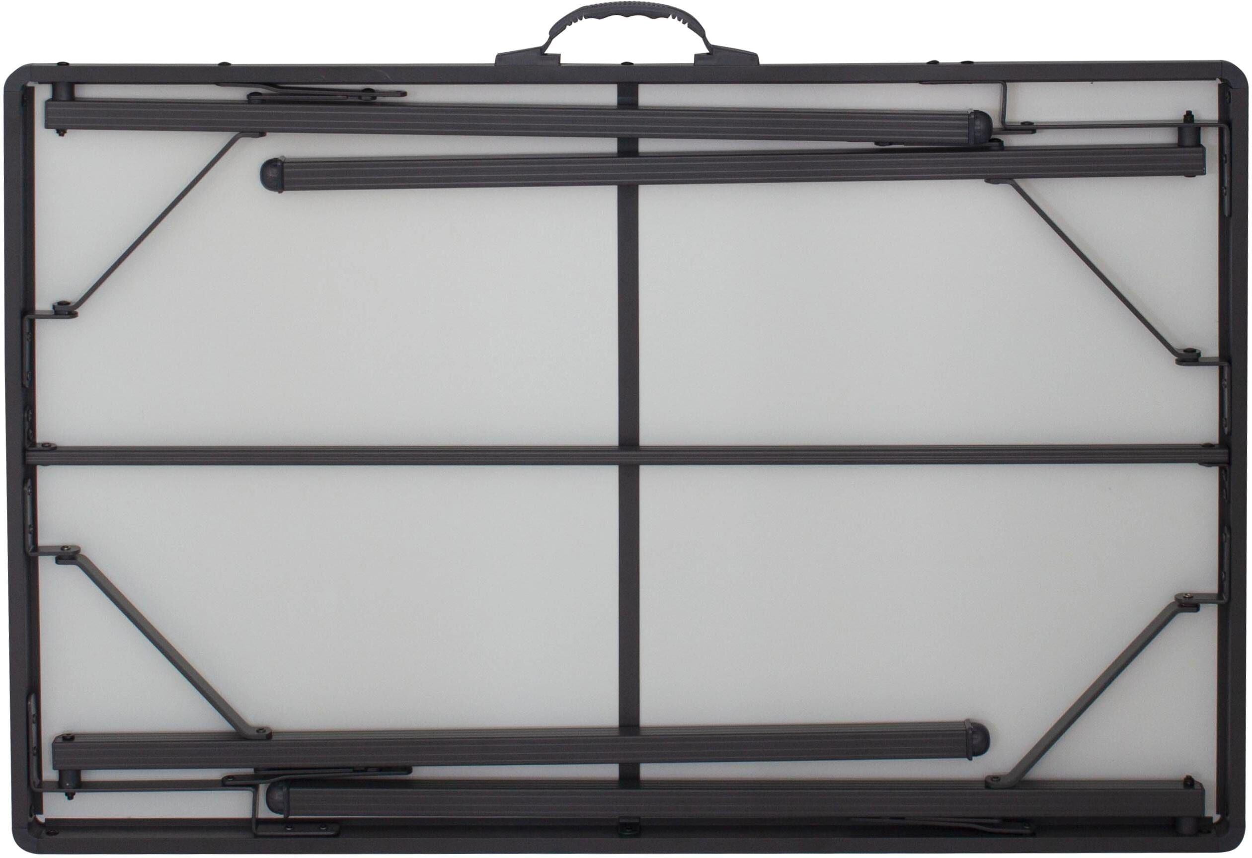 Campingtisch EUROTRAIL "Rouen", schwarz (dunkelgrau), Tische, B/H/T: 90cm x 70cm x 60cm, Campingtisch, B:90cm H:70cm T:60cm dunkelgrau B/H/T: 90cm x 70cm x 60cm