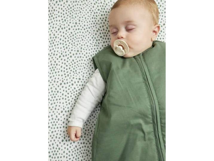 Meyco gevoerde baby slaapzak uni forest green