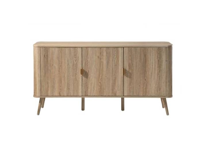 Maho Sideboard, 3 Türen, abgerundet, mit Eicheneffekt, L150 cm