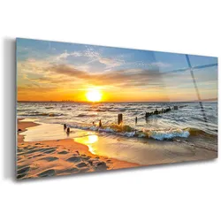 GLASBILD 100x50 cm Strand