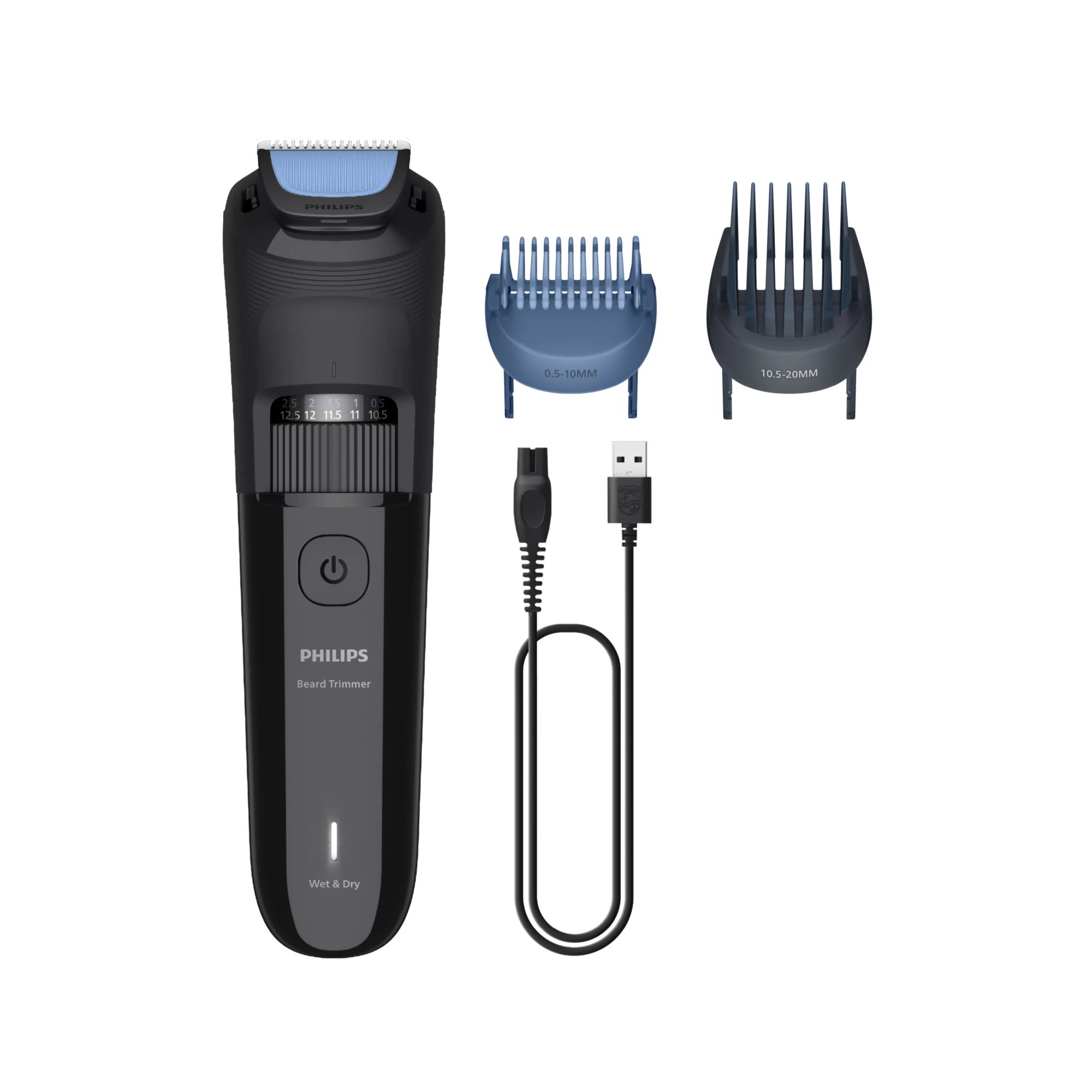 Philips BT3620/15 Beard Trimmer 3000 Haarschneider Batterie (Schwarz)