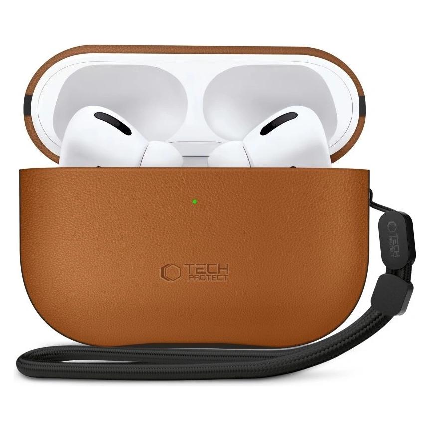 Tech-Protect Naturalfit Apple Airpods Pro 3 Braun (Kopfhörer Hülle) (5906302333240)