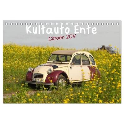 Kultauto Ente Citroën 2CV (Tischkalender 2027 DIN A5 quer), CALVENDO Monatskalender
