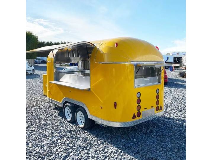 Remorque alimentaire de luxe avec cuisine complète, remorque de restauration mobile, camion de pizza, remorque de concession, remorque de vente de hot-dogs
