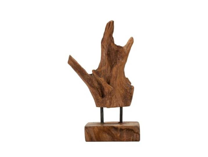 Handgeschnitzte Skulptur im ethnischen Stil aus Teakholz Taka