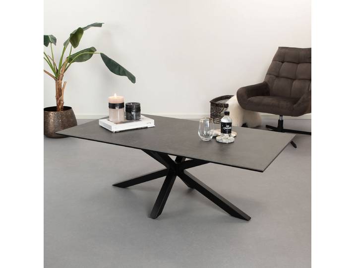 Sohome Salontafel Parker Keramiek, 130 x 70cm - Zwart