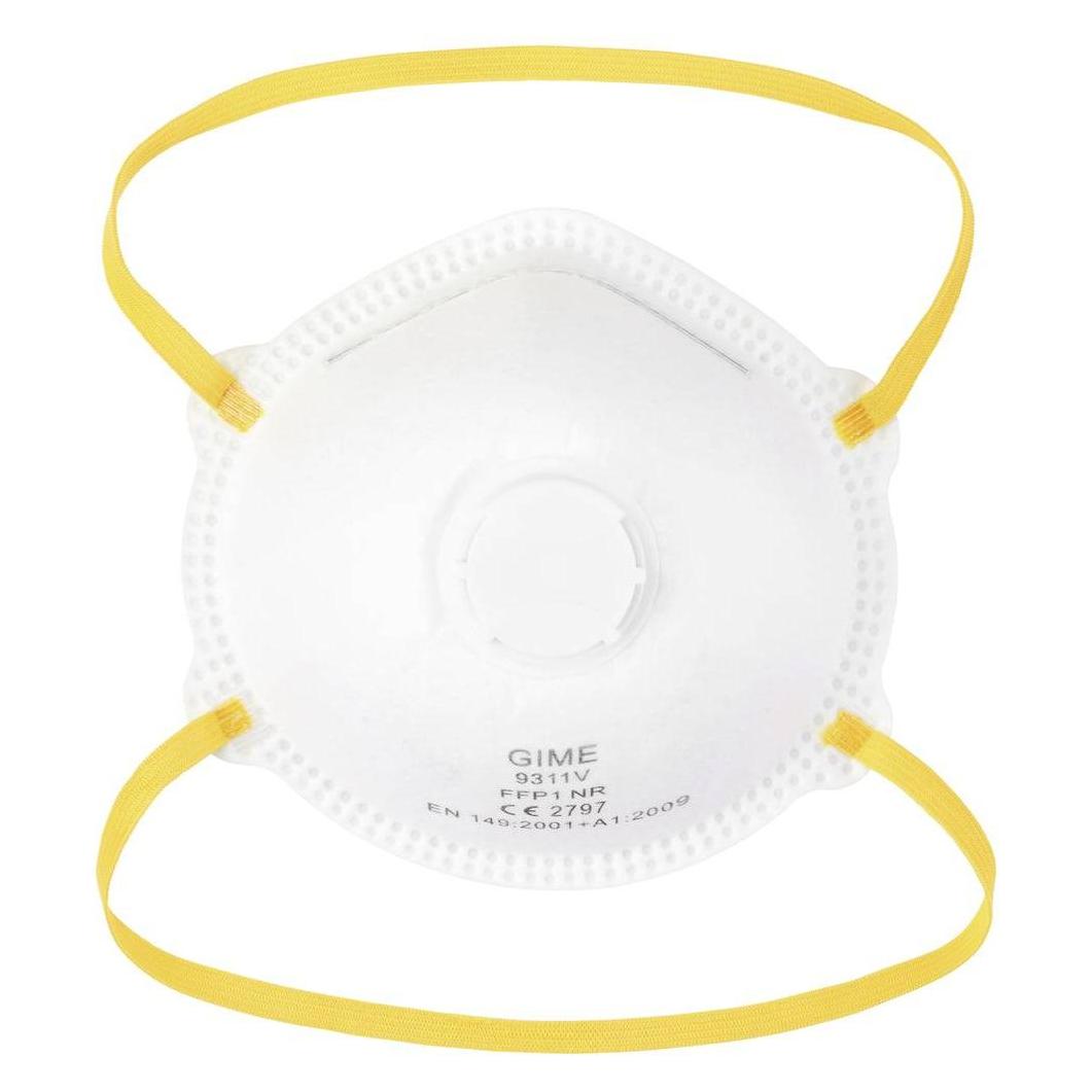 Gime 2575497 Feinstaubmaske mit Ventil FFP1 10 St. DIN EN 149:2001 + A1:2009 (FFP1, 10x) (2575497)