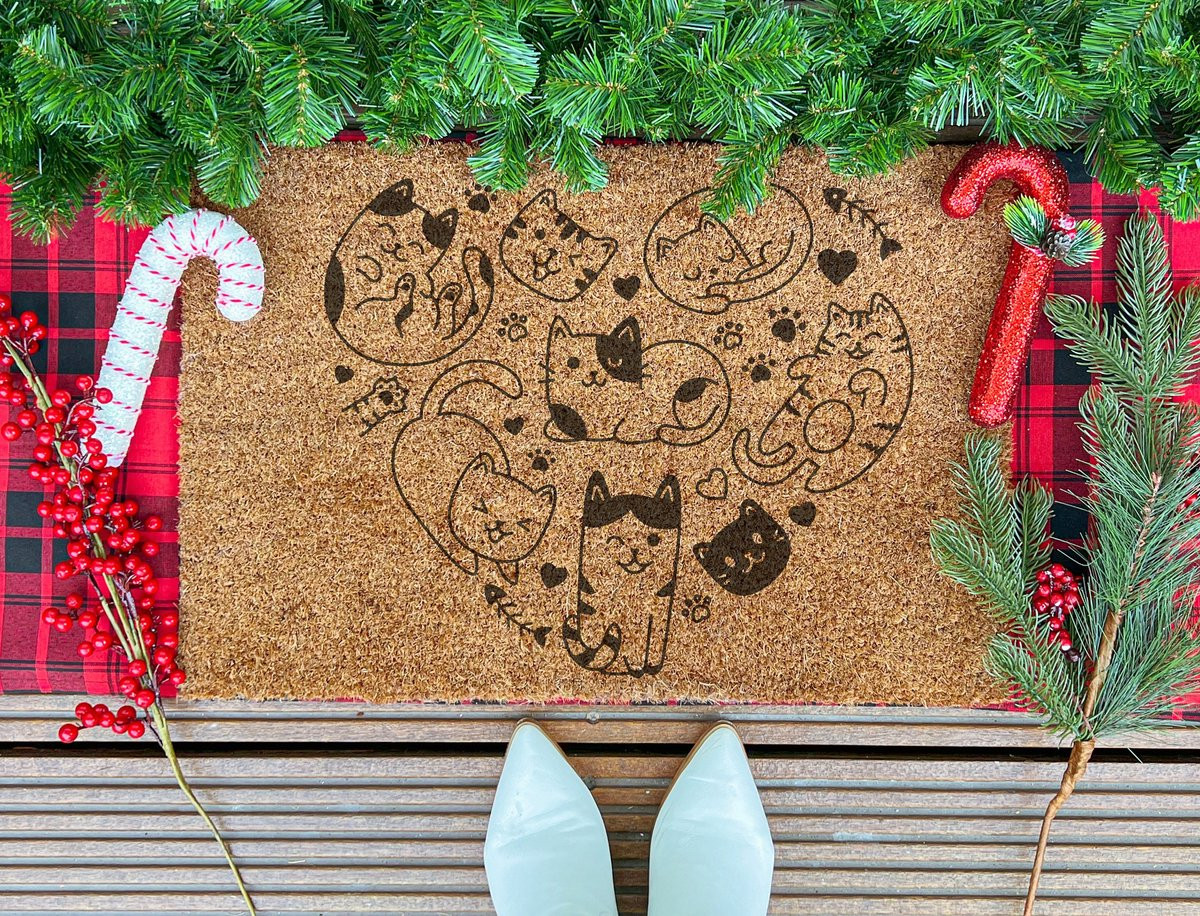 Pawsitively Charming Meow Ingangsmat 90 x 60 cm