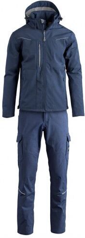 Giubbotto Softshell Tramontana Uomo + Pantalone levante AZ300 da lavoro, personalizzabile Personalizzate o neutre Sottozero