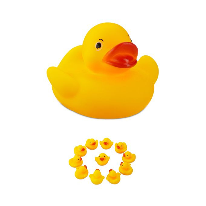 Relaxdays Mini Badeendjes Geel - 120 stuks