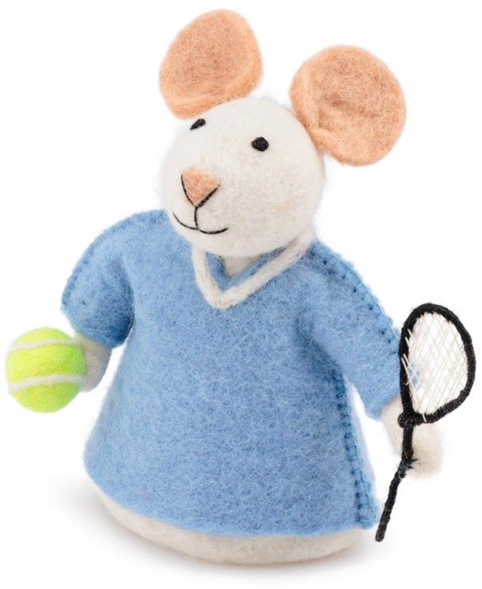 Decoratie Muis Sport - Muis Tennis