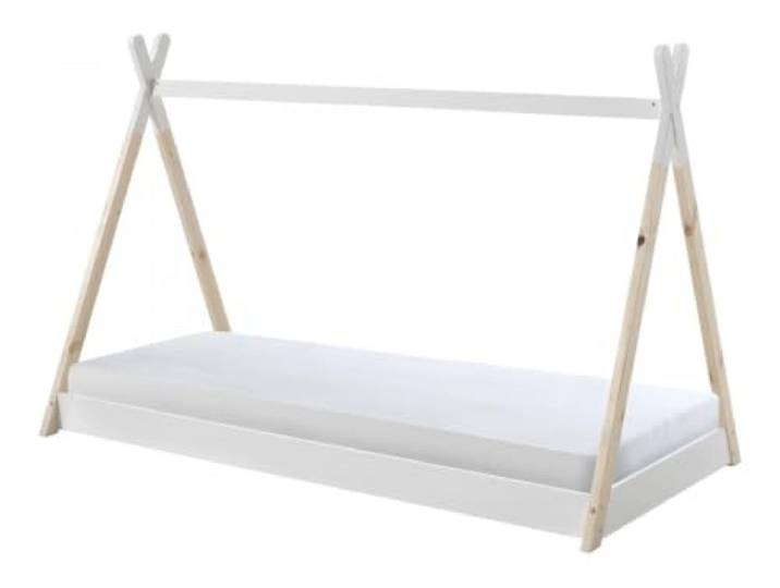 Vipack Bed, Kiefer, Weiß, Twin
