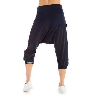 Haremshose WINSHAPE "Haremshose WBE7", Damen, Gr. S, Normalgrößen, blau (night blau), 90% Baumwolle, 10% Elasthan, Hosen Haremshose, Dance-Style