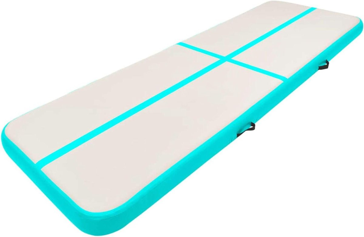 Opblaasbare gymnastiekmat met pomp - Waterdichte en antislip trainingsmat voor sport en spel