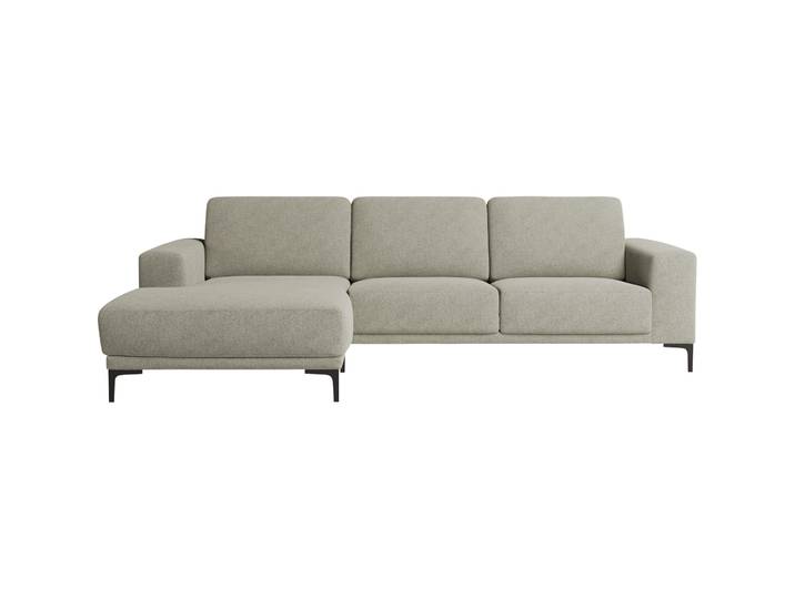 Modernes Ecksofa Bivio Stoff graubeige B 280 cm T 152 cm - Material: Polyester/Polypropylen - Ecksofa